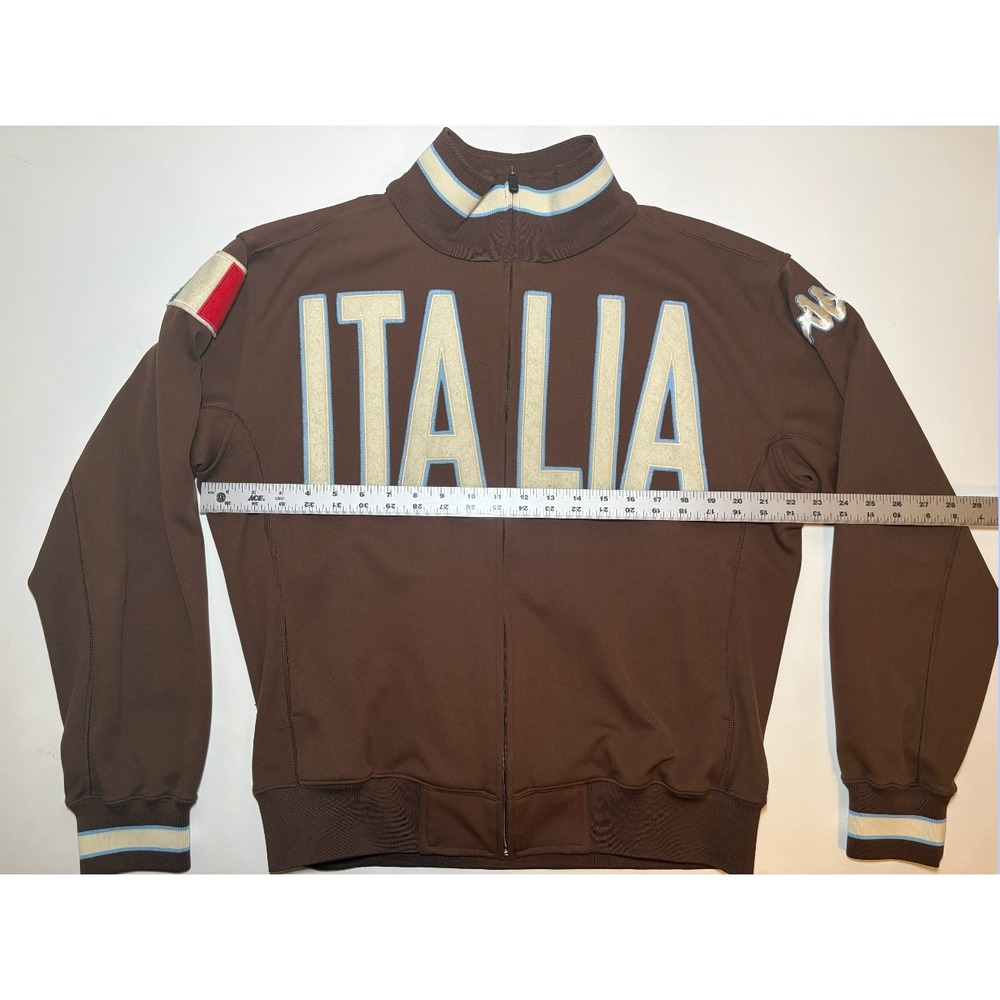 Men's Kappa Italia Full Zip Jacket | Brown | Large - Picture 3 of 4